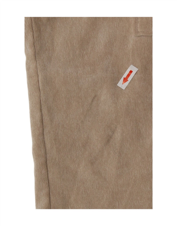 Camicia da donna oversize in velluto a coste Zara UK 6 XS Poliestere beige