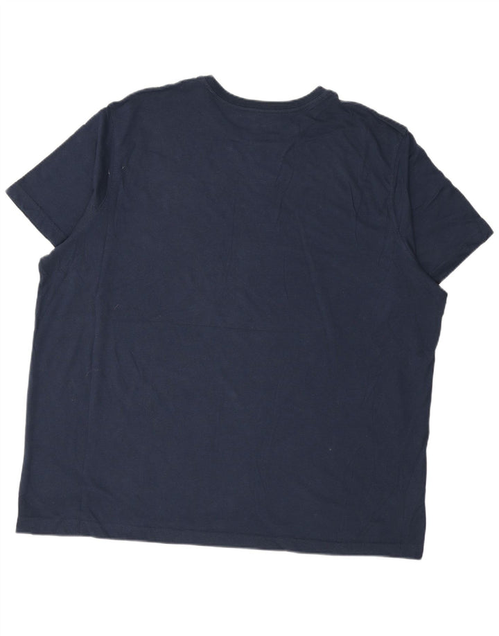T-shirt da uomo Eddie Bauer Top 2XL cotone blu navy