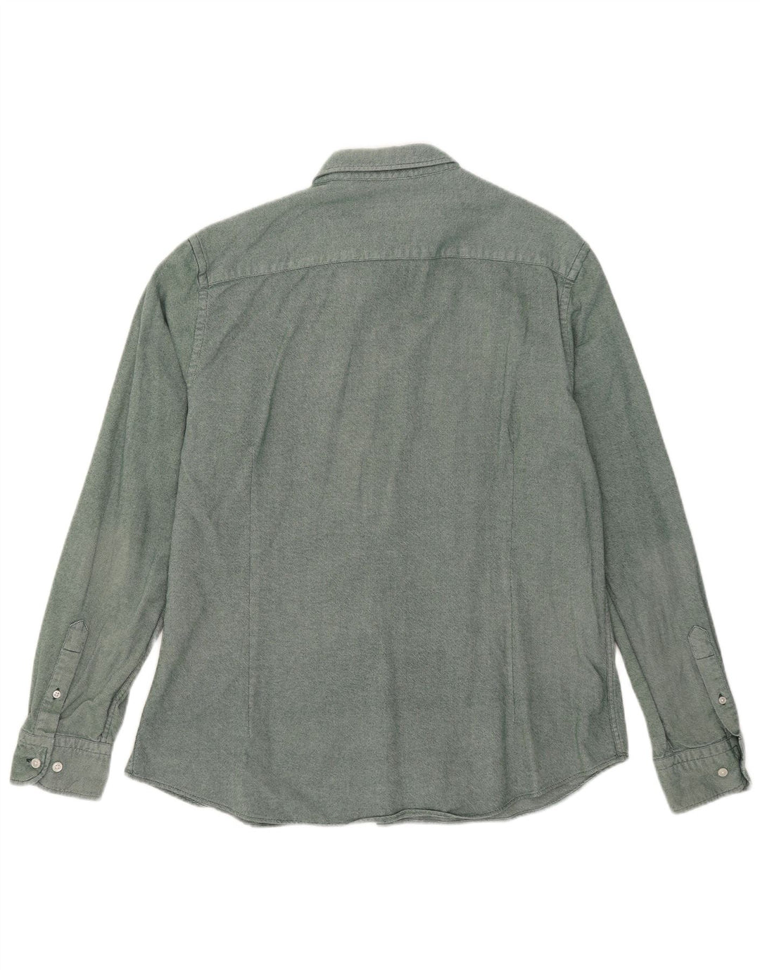 MASSIMO DUTTI Camicia Uomo XL Verde Cotone