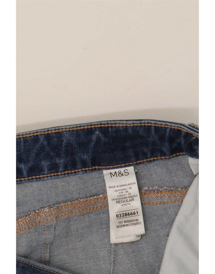 Jeans svasati Magic Slim da donna Marks & Spencer UK 16 Large 35 L28 Blu