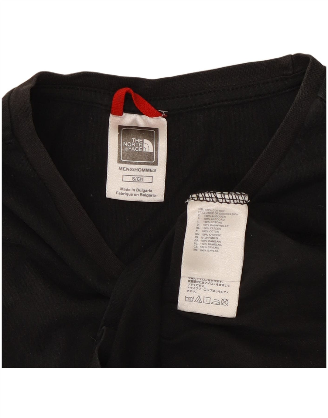 THE NORTH FACE T-shirt da uomo Top piccola in cotone nero