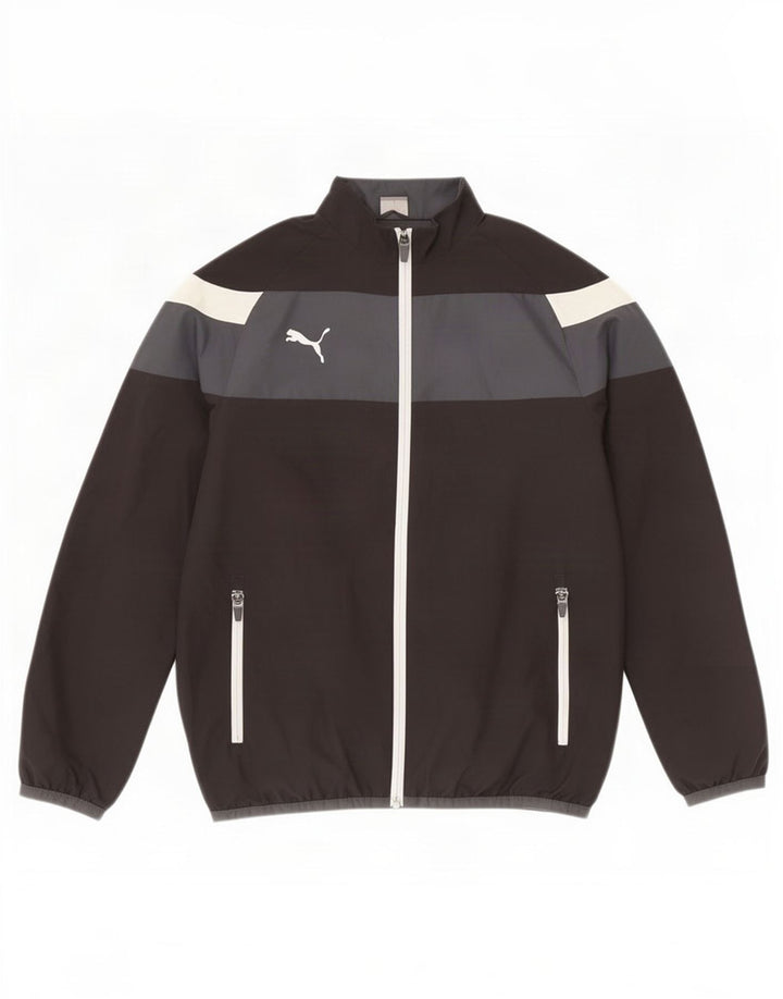 Giacca da tuta da ragazzo Puma 11-12 anni Poliestere color block nero