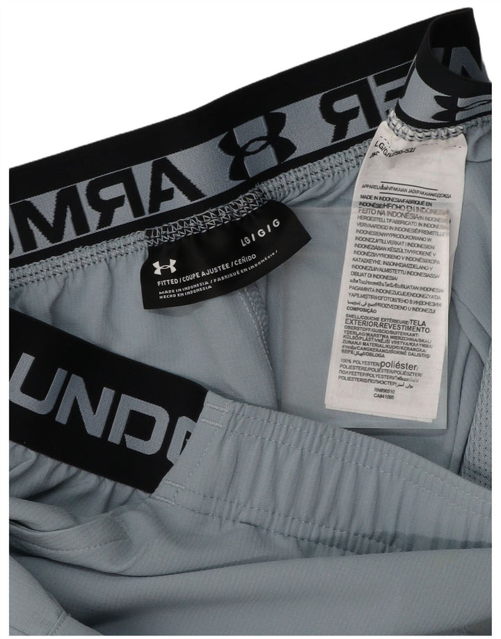 Pantaloncini sportivi grafici da uomo UNDER ARMOUR Large in poliestere blu