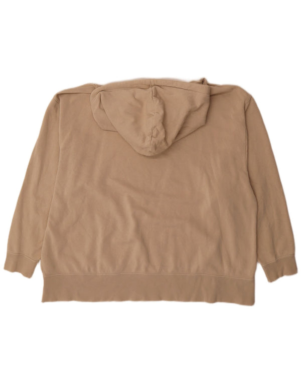 Felpa con cappuccio oversize da donna Nike UK 22 2XL Cotone beige