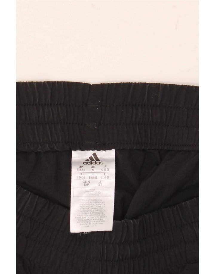 Pantaloncini sportivi Adidas da donna UK 8/10 Small Nero Poliammide