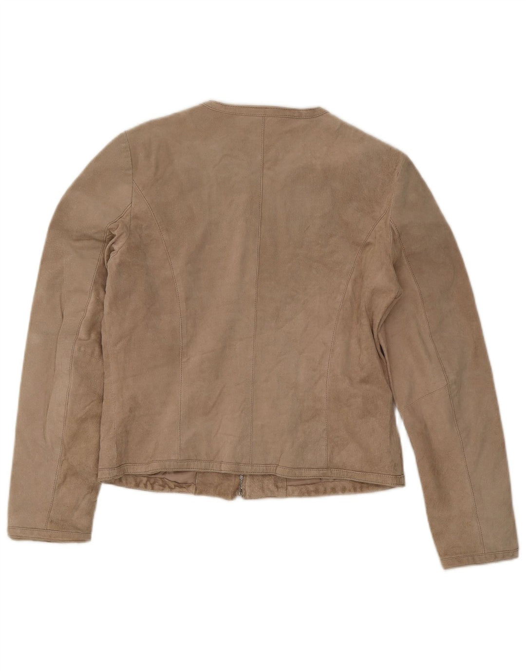 Giacca Donna Scamosciata Conbipel IT 46 Large Pelle Beige