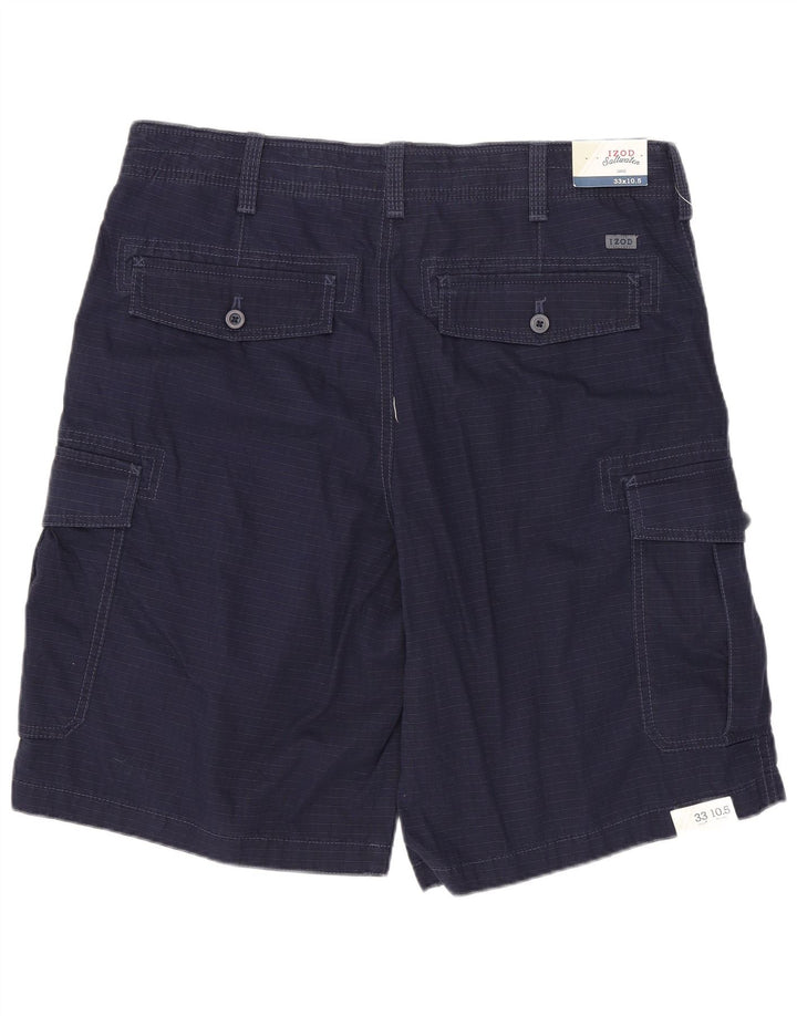 Pantaloncini cargo da uomo in acqua salata IZOD W33 cotone blu navy medio