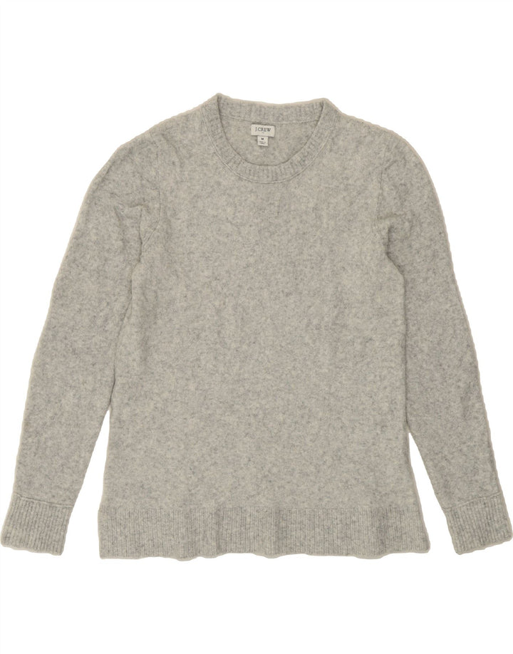 J. CREW Womens Crew Neck Jumper Sweater UK 14 Medium Grey Acrylic Vintage J. Crew and Second-Hand J. Crew from Messina Hembry 