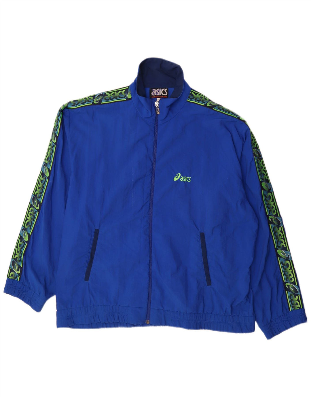 Giacca sportiva da uomo con grafica Asics IT 50 Colorblock blu medio