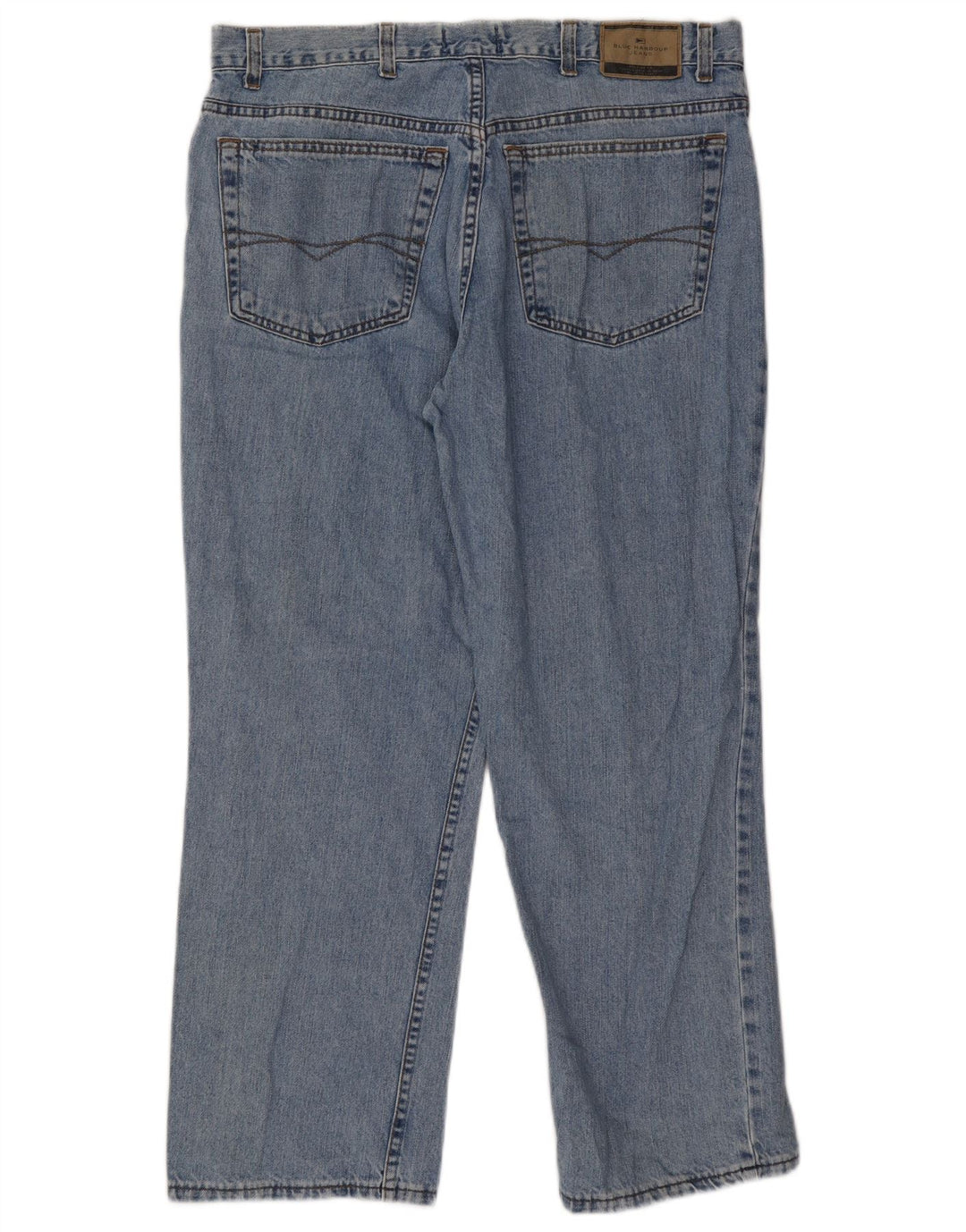 Jeans dritti da uomo Marks & Spencer W38 L29 cotone blu