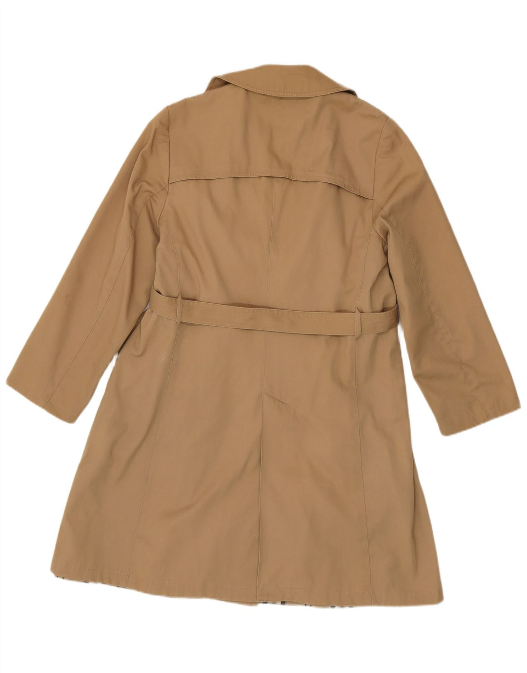 Trench doppiopetto vintage da donna IT 50 XL Poliestere beige