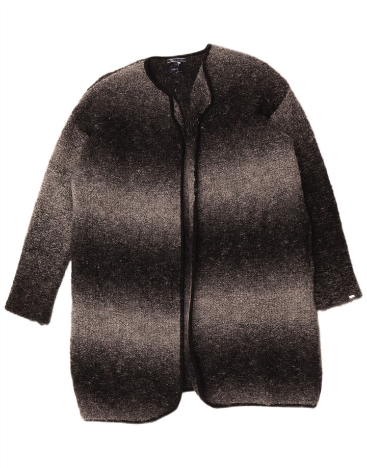 Maglione cardigan lungo oversize da donna Tommy Hilfiger UK 10 piccolo grigio