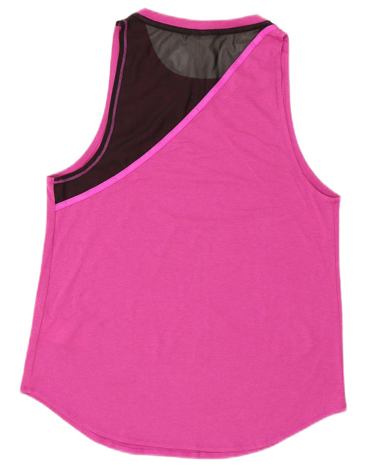 PUMA Womens Vest Top UK 8 Small Pink Colourblock