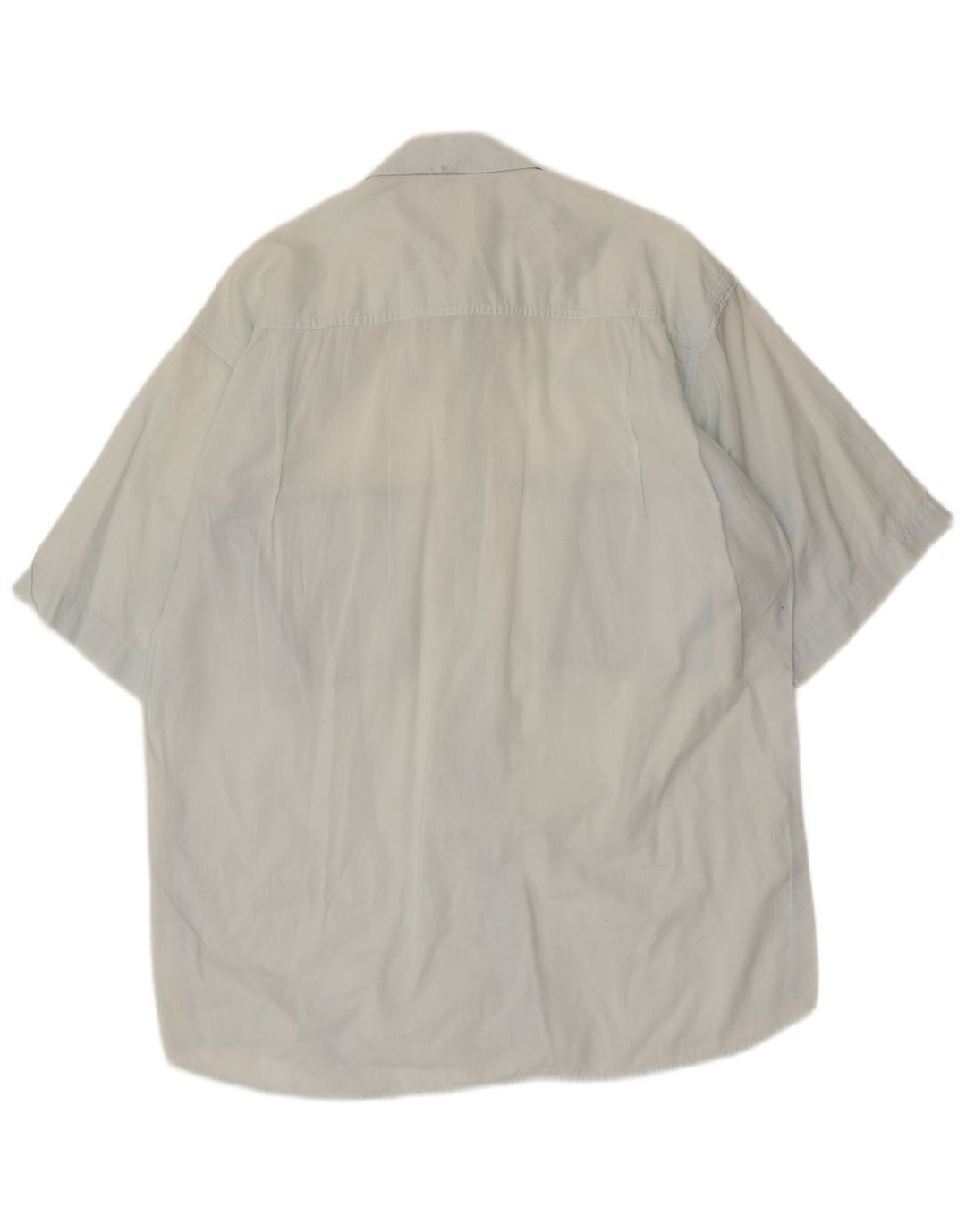 Camicia a maniche corte da uomo POP 84 in cotone blu medio