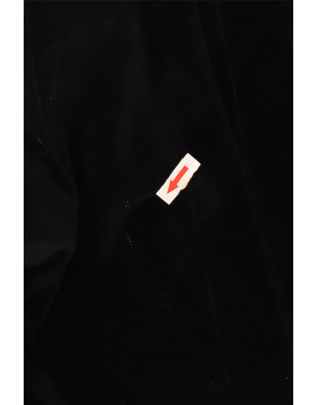 Giubbotto bomber in velluto da donna vintage UK 12 medio nero