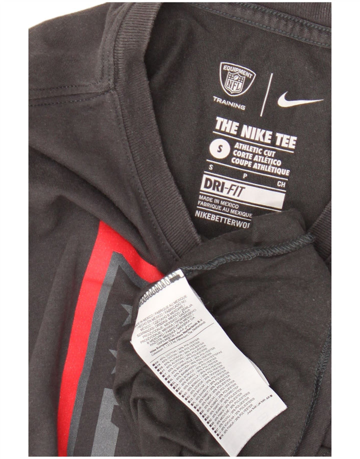 T-shirt grafica Nike Dri Fit da uomo, piccola, in cotone nero