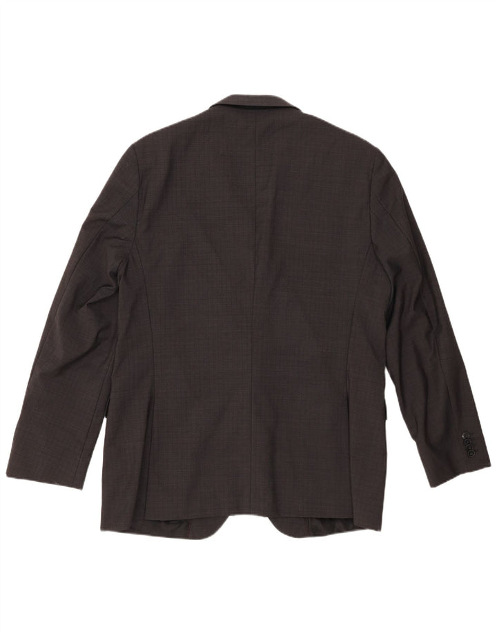 Giacca blazer da uomo a 2 bottoni Hugo Boss EU 52 XL lana vergine grigia