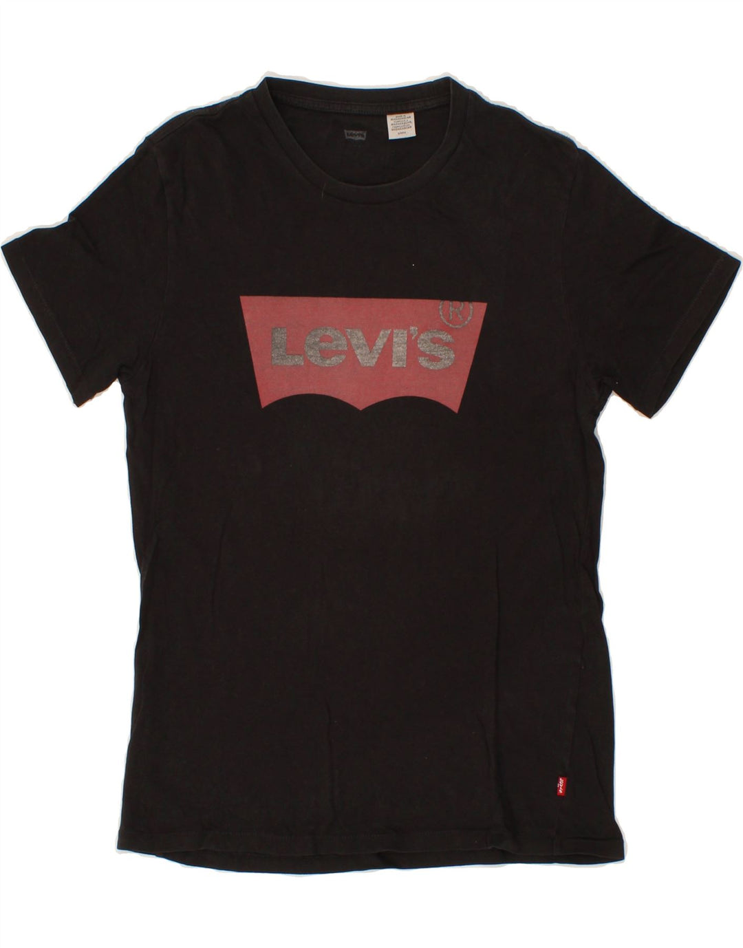 LEVI'S Mens Graphic T-Shirt Top Small Black Vintage Levi's and Second-Hand Levi's from Messina Hembry 