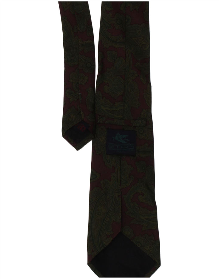 Cravatta Uomo Etro Taglia Unica Seta Cachi Paisley