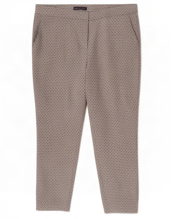 Pantaloni corti da donna Marks & Spencer UK 16 Large W36 L25 Grigio geometrico