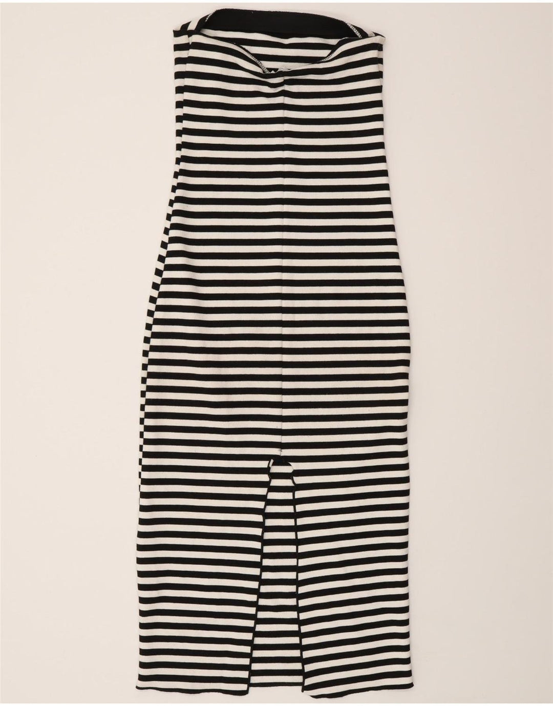 Abito senza spalline da donna Zara UK 8 piccolo a righe nere