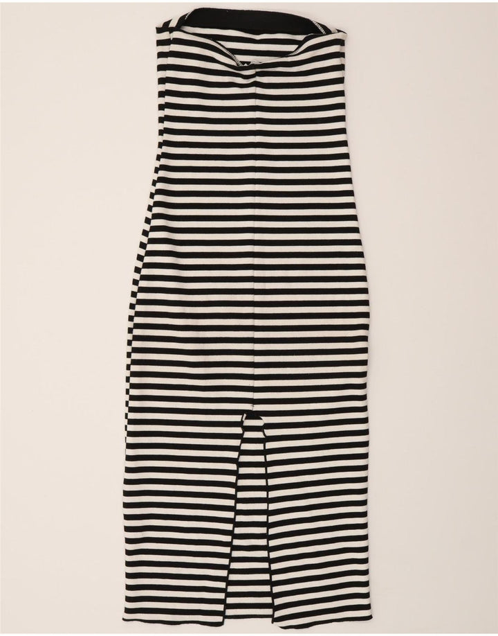 Abito senza spalline da donna Zara UK 8 piccolo a righe nere