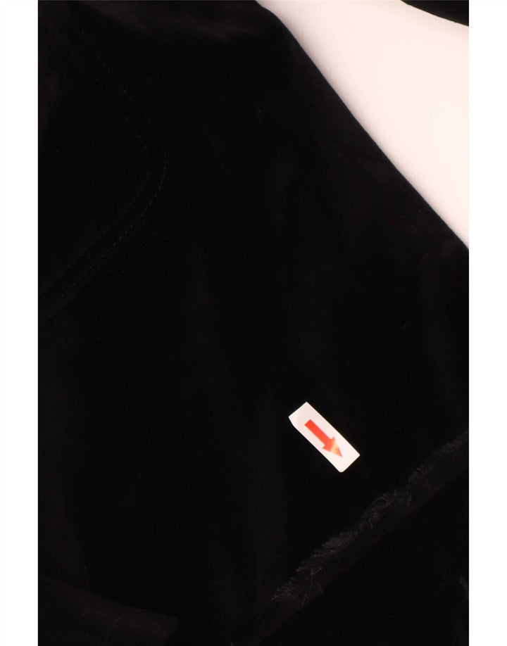 Giacca vintage da uomo in velluto IT 46 piccola in cotone nero
