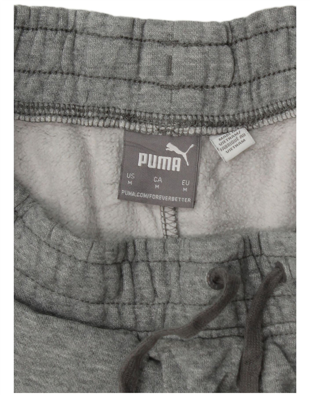 Pantaloncini sportivi da uomo PUMA in cotone screziato grigio medio