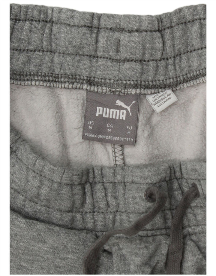 Pantaloncini sportivi da uomo PUMA in cotone screziato grigio medio