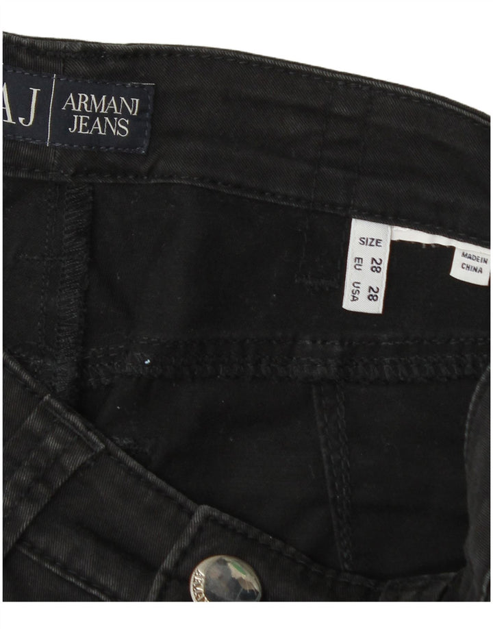 Jeans dritti da donna Armani W28 L30 neri
