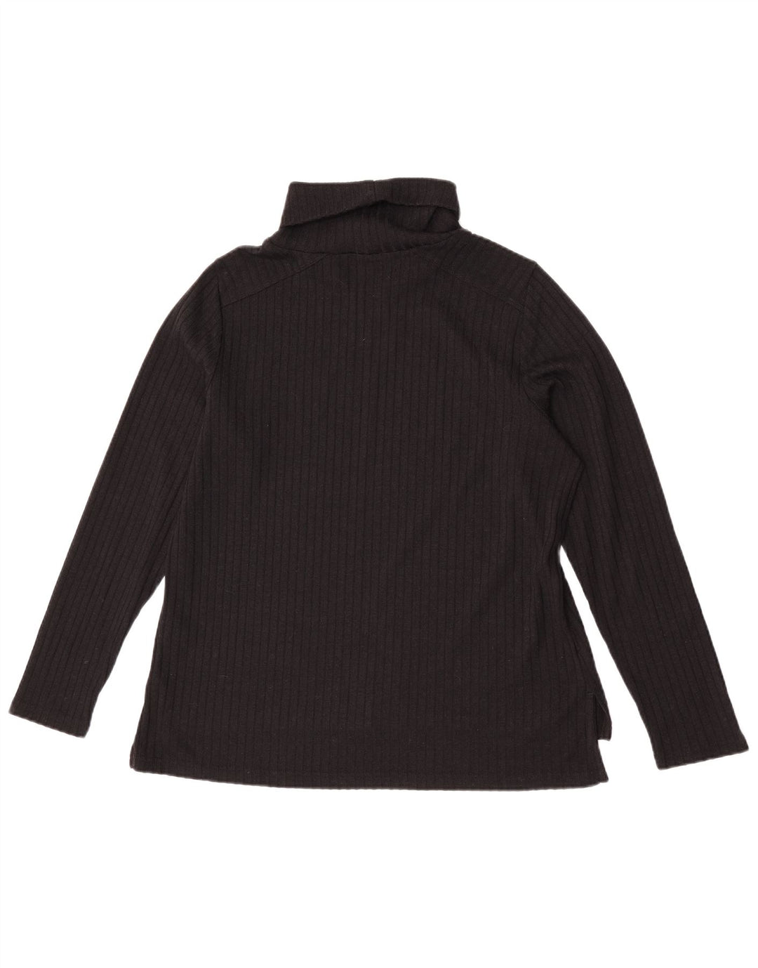 Maglione maglione a collo alto da donna Marks & Spencer UK 18 XL poliestere nero