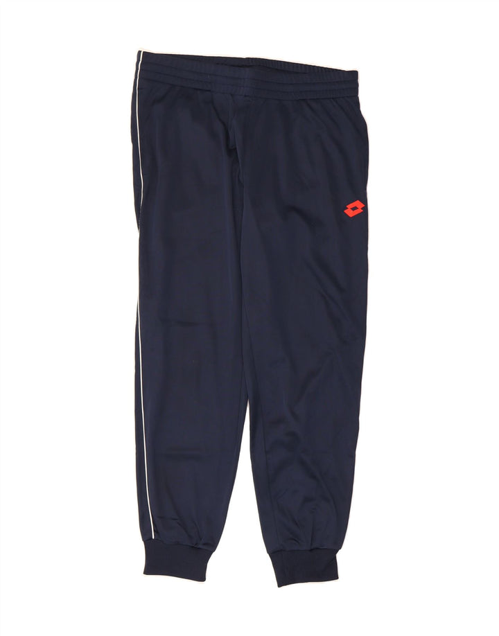 LOTTO Mens Tracksuit Trousers Joggers Large Navy Blue Polyester Vintage Lotto and Second-Hand Lotto from Messina Hembry 