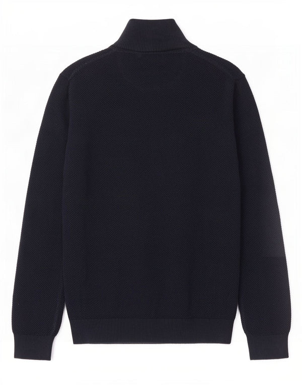 Gant Maglione Cardigan da Uomo Grande in Cotone Blu Navy