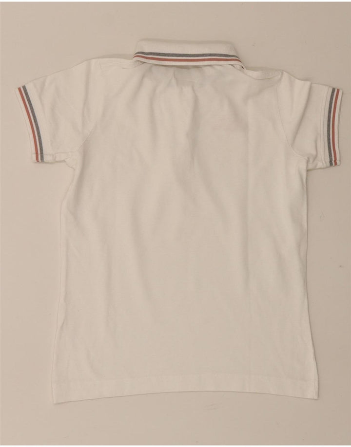Polo Kappa da donna UK 10 piccola in cotone bianco