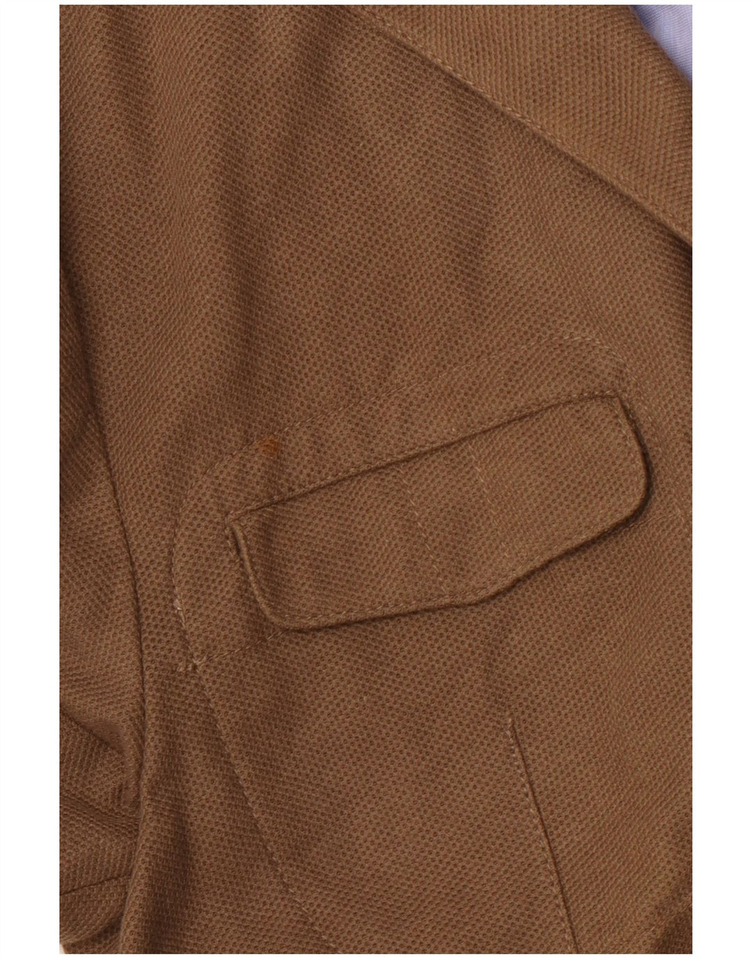 MASSIMO DUTTI Giacca blazer da uomo a 3 bottoni UK 40 grande cotone marrone