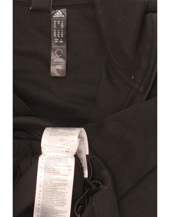 Felpa con grafica oversize da donna Adidas UK 12/14 Medium Nero