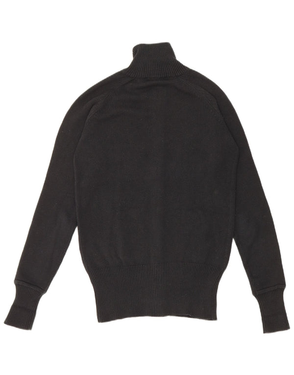 Maglione cardigan da donna Zara UK 12 cotone nero medio
