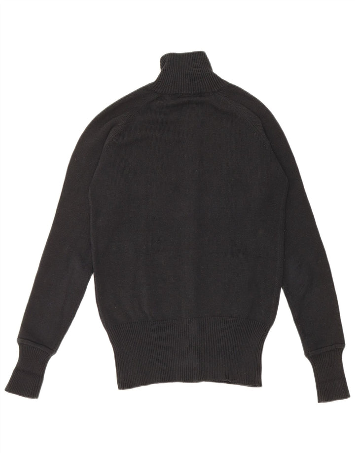 Maglione cardigan da donna Zara UK 12 cotone nero medio