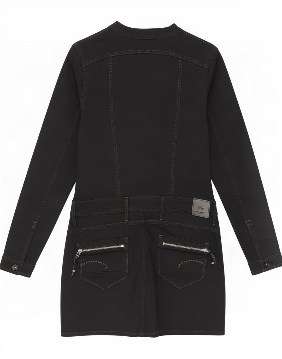 Abito basic a maniche lunghe da donna G-Star UK 12 Cotone nero medio