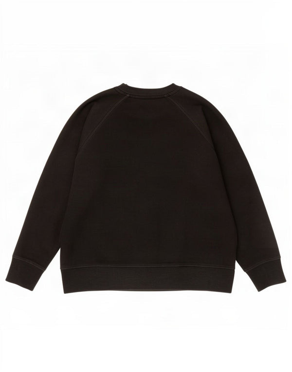 Felpa grafica da donna Dkny Jumper UK 14 cotone nero medio