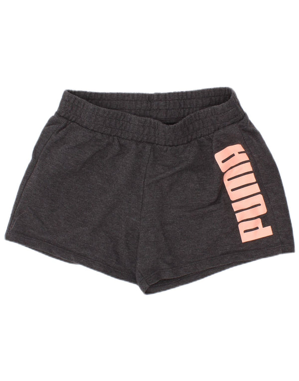 Pantaloncini sportivi grafici Puma da ragazzo 7-8 anni Grigi
