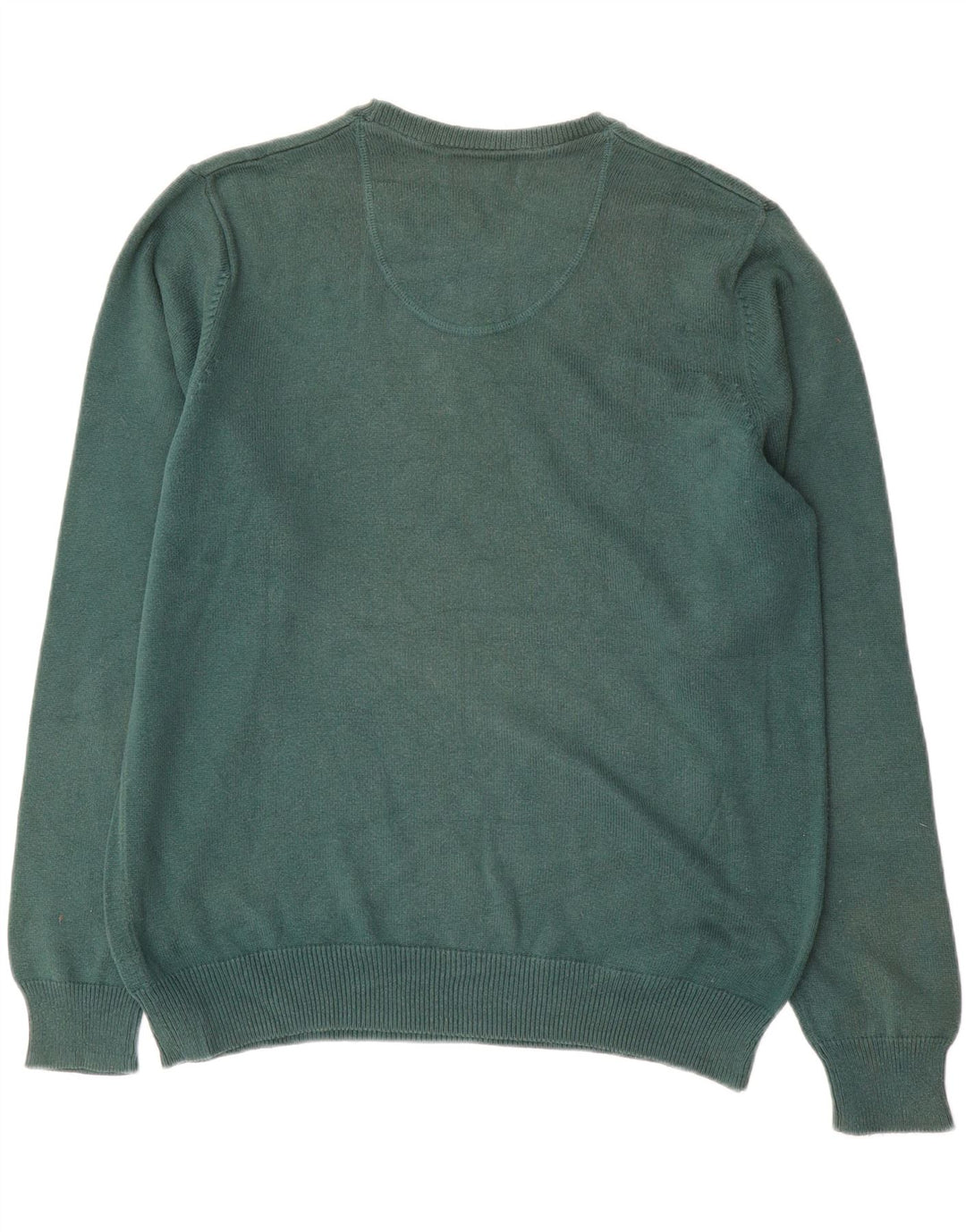 Maglione maglione girocollo da uomo Marks & Spencer blu Harbour verde medio
