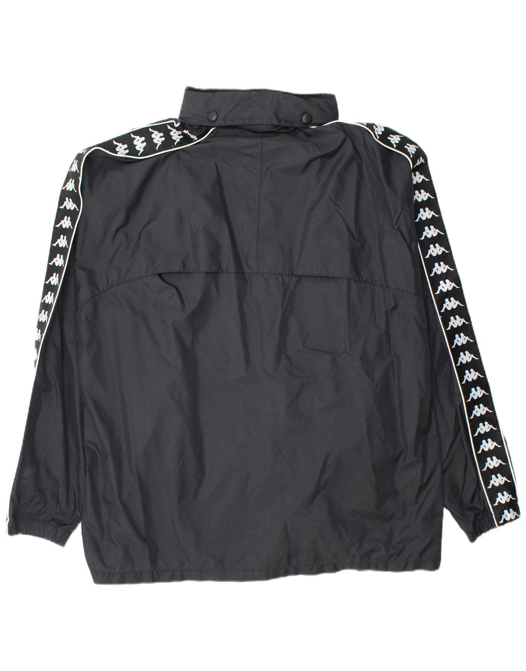 Giacca a vento grafica da uomo KAPPA UK 42 XL nylon nero