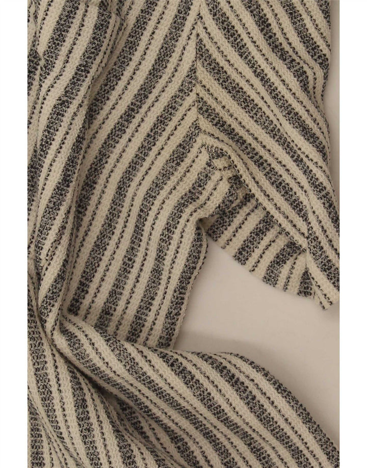 Camicia Zara da uomo a maniche corte dalla vestibilità comoda, a righe grigie grandi