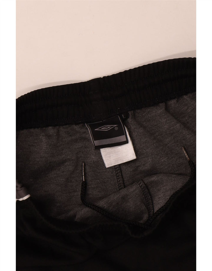 Pantaloncini sportivi Umbro da uomo con grafica Bermuda, grandi, in poliestere color block nero