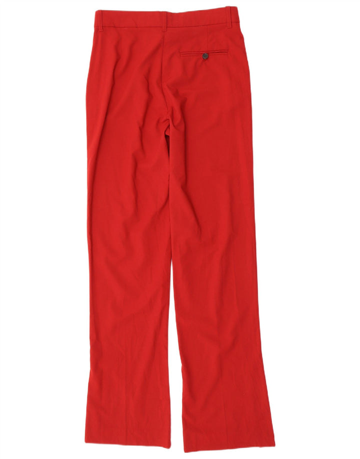 Pantaloni chino bootcut da donna Zara piccoli W26 L33 poliestere rosso