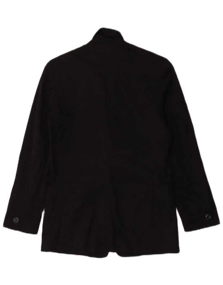 Giacca blazer a 2 bottoni da donna Max & Co. UK 12 cotone blu navy medio