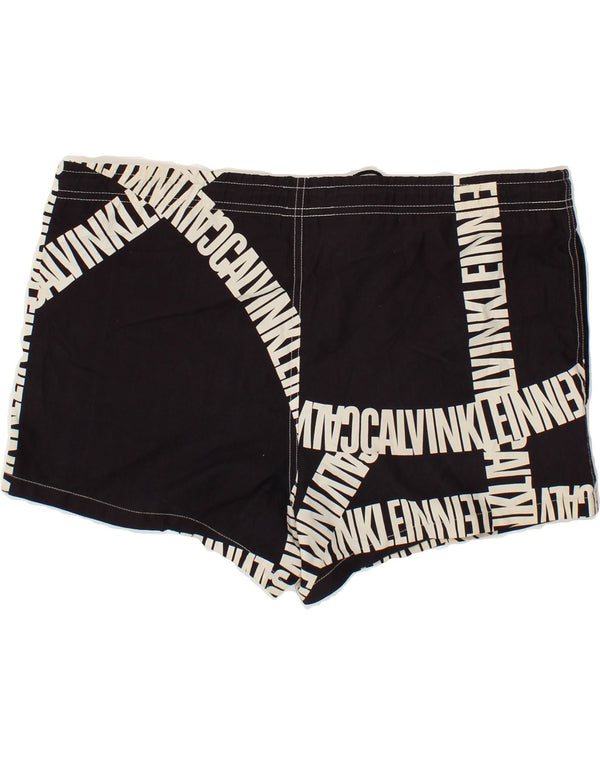 CALVIN KLEIN Pantaloncini da bagno con grafica da uomo Poliestere nero medio