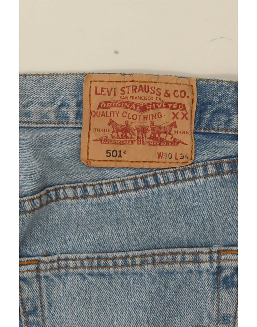 Levi's Uomo 501 Jeans dritti W30 L30 Blu