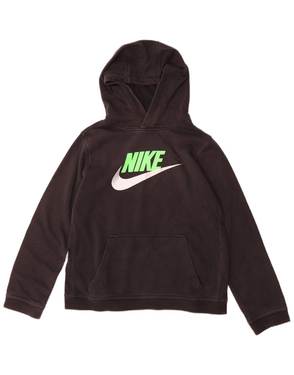 Felpa con cappuccio grafica Nike da bambino 13-14 anni XL in cotone nero sportivo